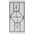 Bowery Hill Plastic/Metal Blow Molded Folding Table in Granite White
