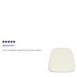 Bowery Hill Soft Ivory Fabric Chiavari Chair Cushion