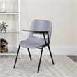 Bowery Hill Ergonomic Shell Guest Chair in Gray