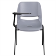Bowery Hill Ergonomic Shell Guest Chair in Gray