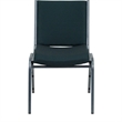 Bowery Hill Fabric/Metal Multipurpose Stacking Guest Chair in Green
