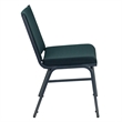 Bowery Hill Fabric/Metal Multipurpose Stacking Guest Chair in Green