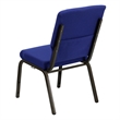 Bowery Hill Church Stacking Guest Chair in Navy Blue