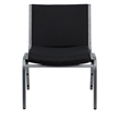 Bowery Hill Extra Wide Stacking Chair in Black