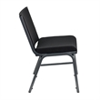 Bowery Hill Extra Wide Stacking Chair in Black