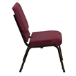 Bowery Hill Church Stacking Guest Chair in Burgundy