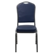 Bowery Hill Banquet Stacking Chair in Navy