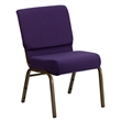 Bowery Hill Church Stacking Chair in Royal Purple