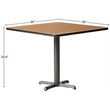 Bowery Hill 5 Piece Laminate Table Set in Black and Walnut