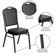 Bowery Hill Banquet Stacking Chair in Black