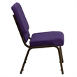 Bowery Hill Church Stacking Chair in Royal Purple