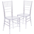 Bowery Hill Stacking Chiavari Dining Chair in Crystal Ice