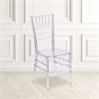 Bowery Hill Stacking Chiavari Dining Chair in Crystal Ice