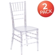 Bowery Hill Stacking Chiavari Dining Chair in Crystal Ice