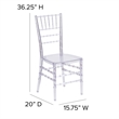 Bowery Hill Stacking Chiavari Dining Chair in Crystal Ice