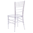 Bowery Hill Stacking Chiavari Dining Chair in Crystal Ice