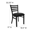 Bowery Hill 5 Piece Square Laminate Table Set in Black