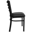 Bowery Hill 5 Piece Square Laminate Table Set in Black