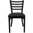Bowery Hill 5 Piece Square Laminate Table Set in Black