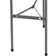 Bowery Hill Granite Plastic Folding Table in White