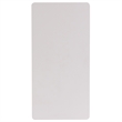 Bowery Hill Granite Plastic Folding Table in White