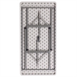 Bowery Hill Granite Plastic Folding Table in White