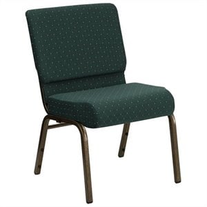 Bowery Hill Church Stacking Guest Chair in Green