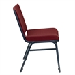 Bowery Hill Upholstered Stacking Chair in Burgundy