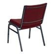 Bowery Hill Upholstered Stacking Chair in Burgundy