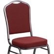 Bowery Hill Stacking Banquet Stacking Chair in Burgundy