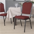 Bowery Hill Stacking Banquet Stacking Chair in Burgundy