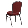 Bowery Hill Stacking Banquet Stacking Chair in Burgundy