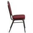 Bowery Hill Stacking Banquet Stacking Chair in Burgundy