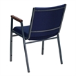 Bowery Hill Upholstered Stacking Chair in Navy
