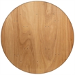 Bowery Hill Wood/Metal Round Folding Banquet Table in Black/Natural
