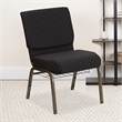Bowery Hill Church Stacking Guest Chair in Black