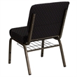 Bowery Hill Church Stacking Guest Chair in Black