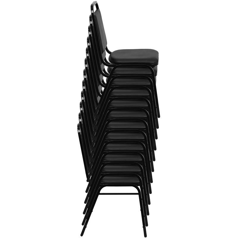 Bowery Hill Banquet Stacking Chair in Brown and Copper