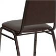 Bowery Hill Banquet Stacking Chair in Brown and Copper