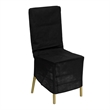 Bowery Hill Black Fabric Chiavari Chair Storage Cover