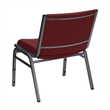 Bowery Hill Extra Wide Stacking Chair in Burgundy