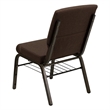 Bowery Hill Church Stacking Guest Chair in Brown