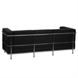 Bowery Hill Leather Sofa in Black