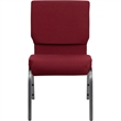 Bowery Hill Stacking Church Stacking Chair in Burgundy