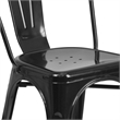 Bowery Hill 5 Piece Square Metal Dining Set in Green
