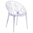 Bowery Hill Transparent Stacking Side Dining Chair