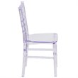 Bowery Hill Resin Transparent Clear Kids Chiavari Chair 12.5