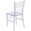 Bowery Hill Resin Transparent Clear Kids Chiavari Chair 12.5
