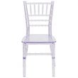 Bowery Hill Resin Transparent Clear Kids Chiavari Chair 12.5