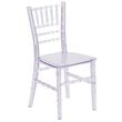 Bowery Hill Resin Transparent Clear Kids Chiavari Chair 12.5